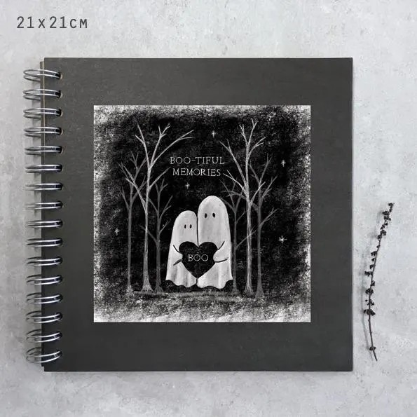 Bootiful Memories halloween book, blank pages, scrapbook, beautiful memories, memory book, East of India