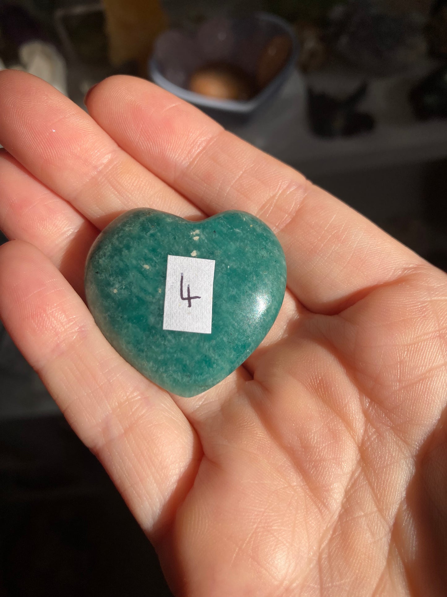Amazonite smaller heart