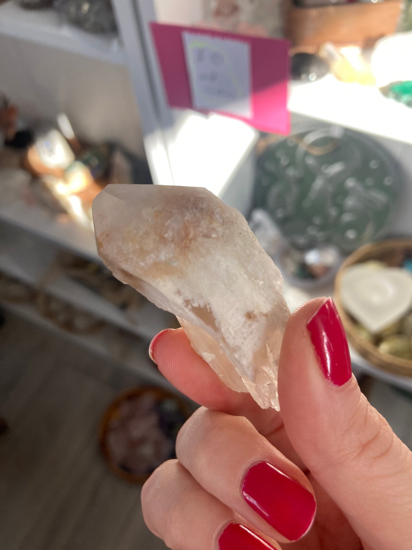 Candle quartz point