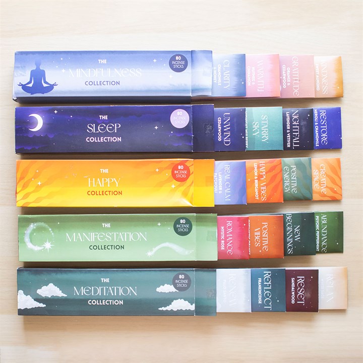 Set of 4 Mindfulness Incense Stick Packs