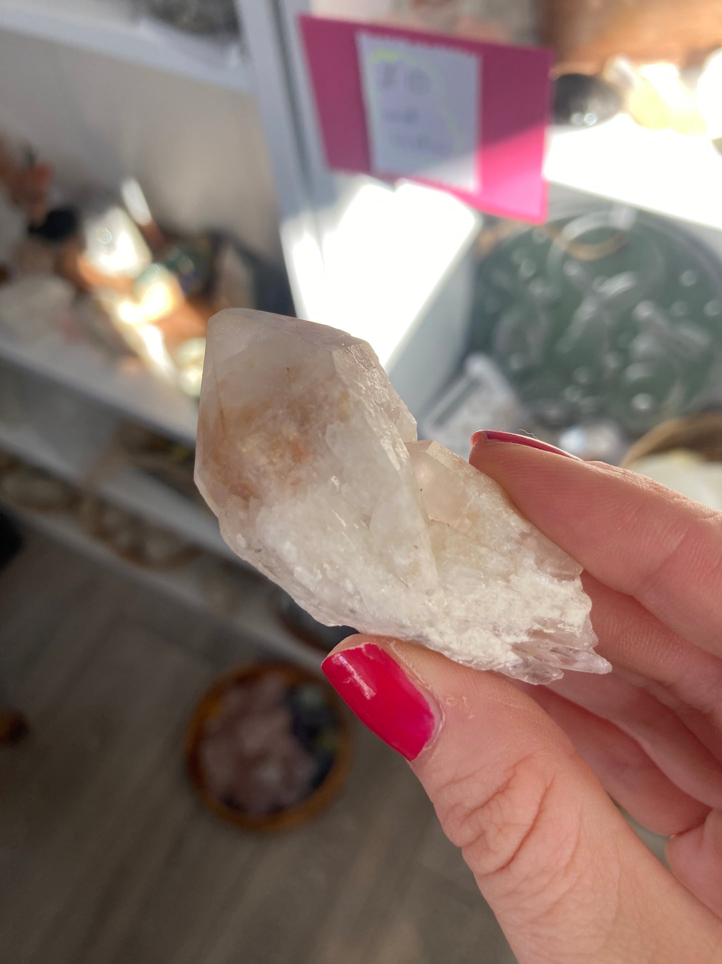 Candle quartz point