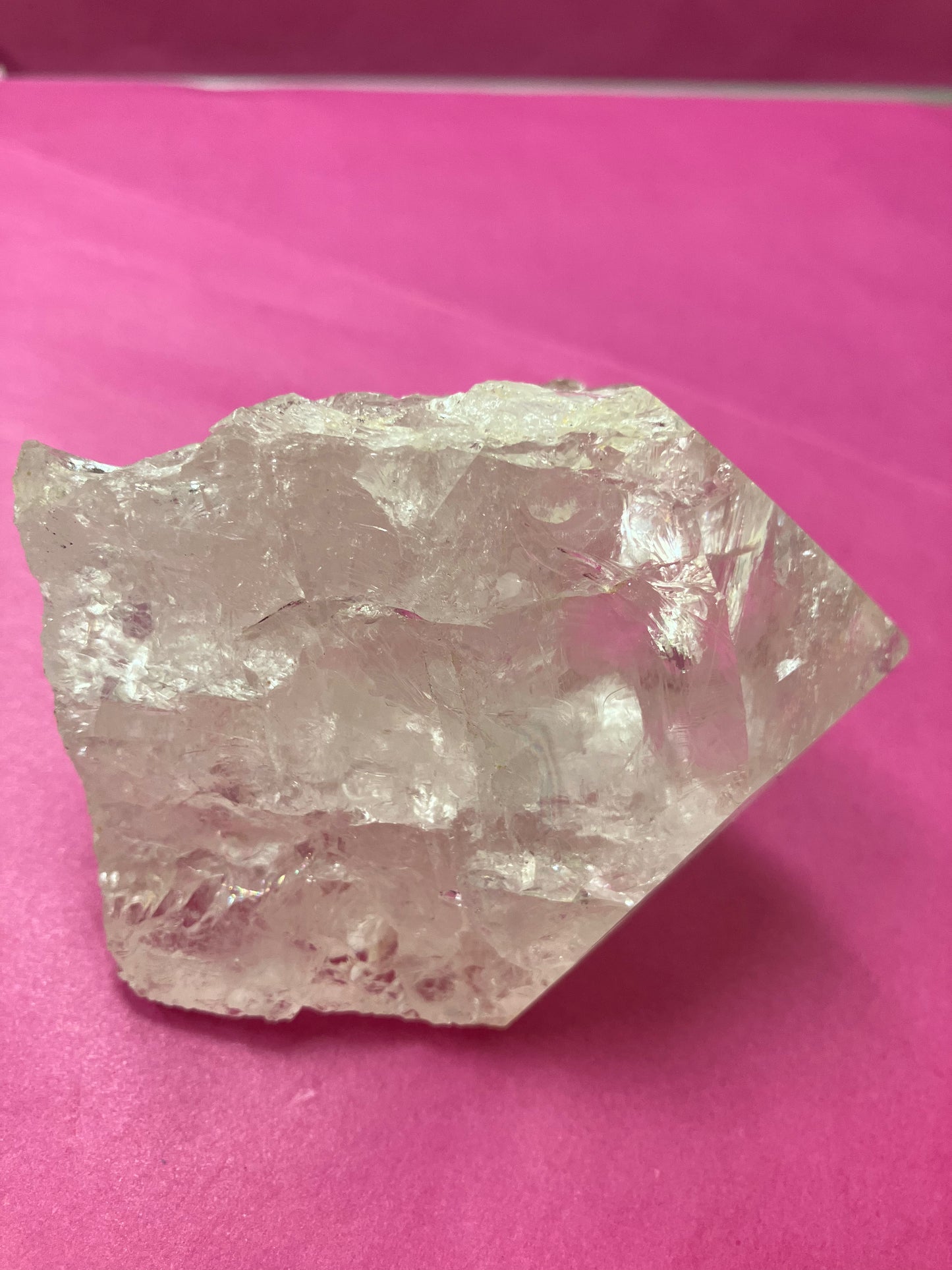 Clear Quartz cut base generator 265 grams