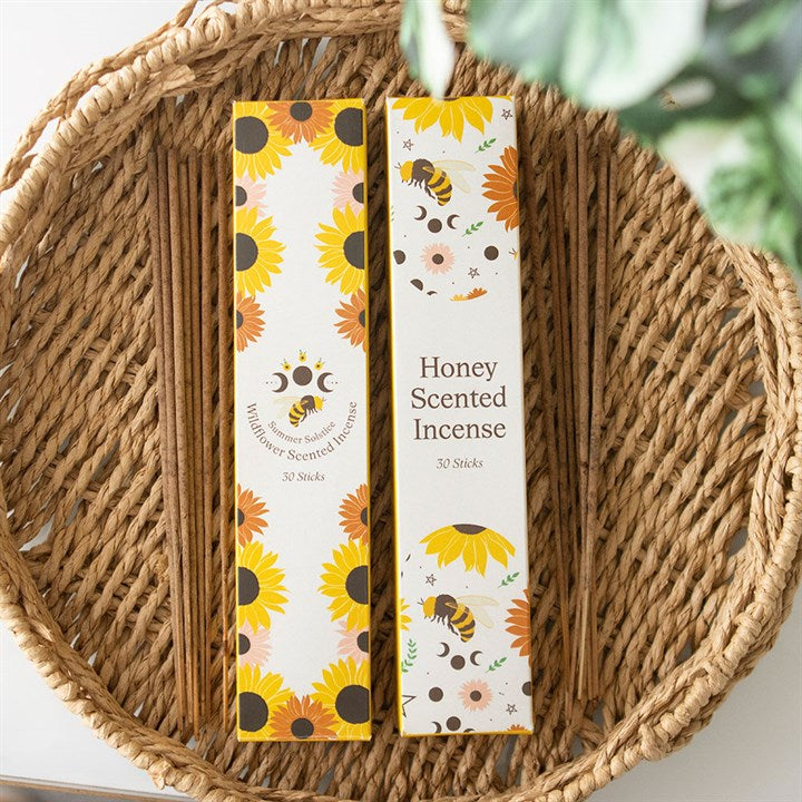 Set of 2 Honey and Wildflower incense pack bundle