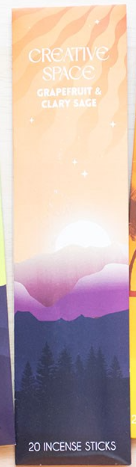 Creative Space Grapefruit and Clary Sage incense sticks