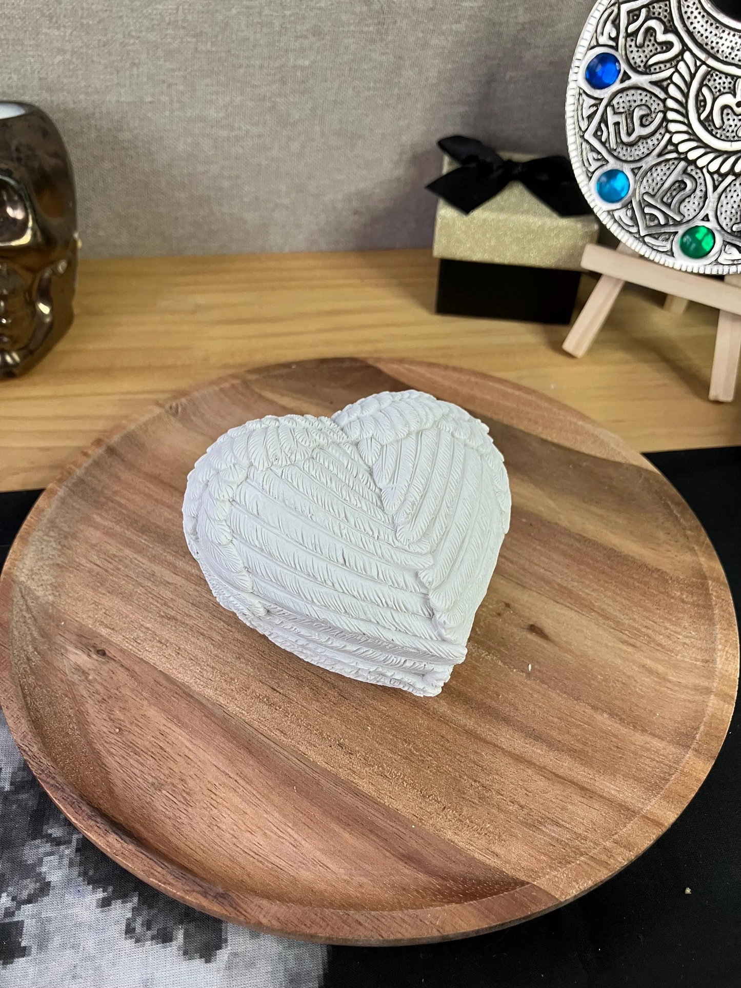 Angel wings bowls/ trinket holders with lids