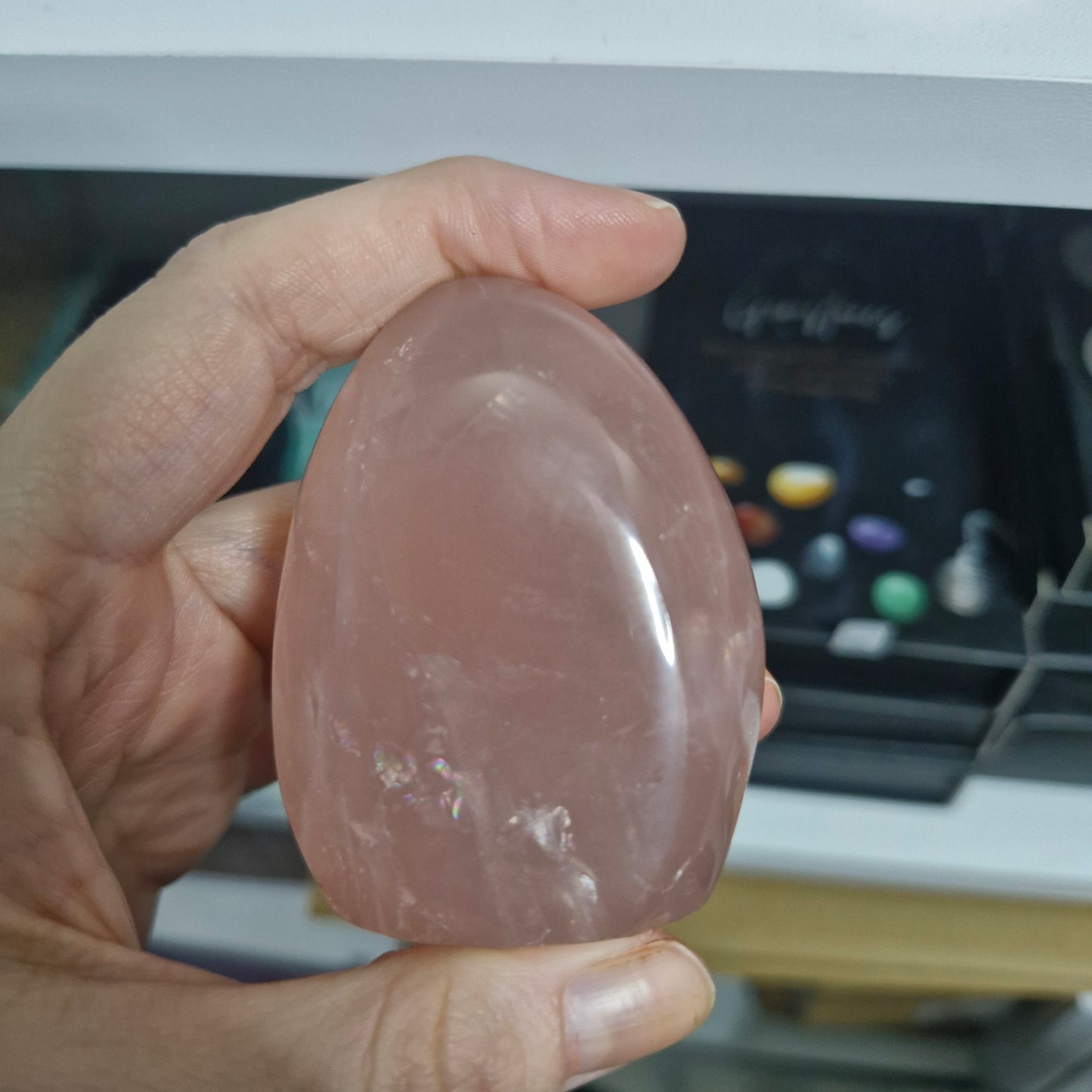 Rose quartz flame
