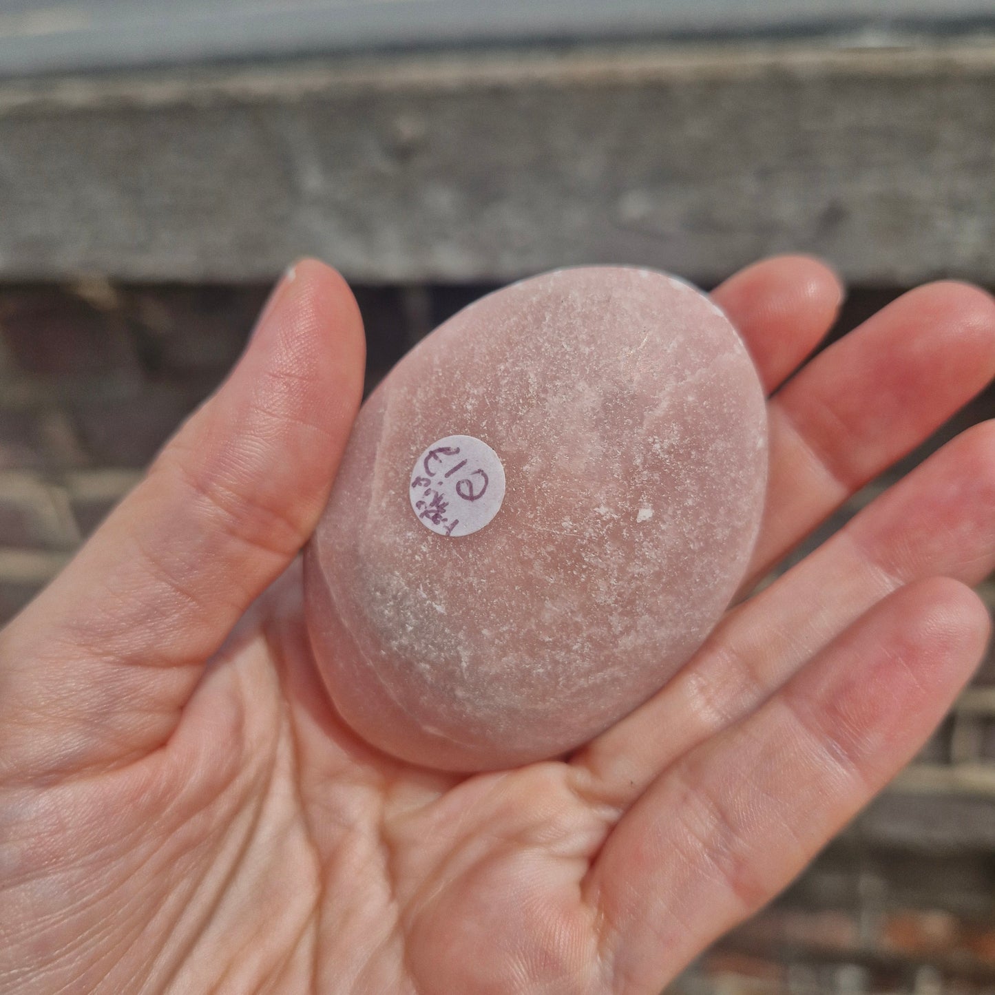 Pink Opal Palm Stone
