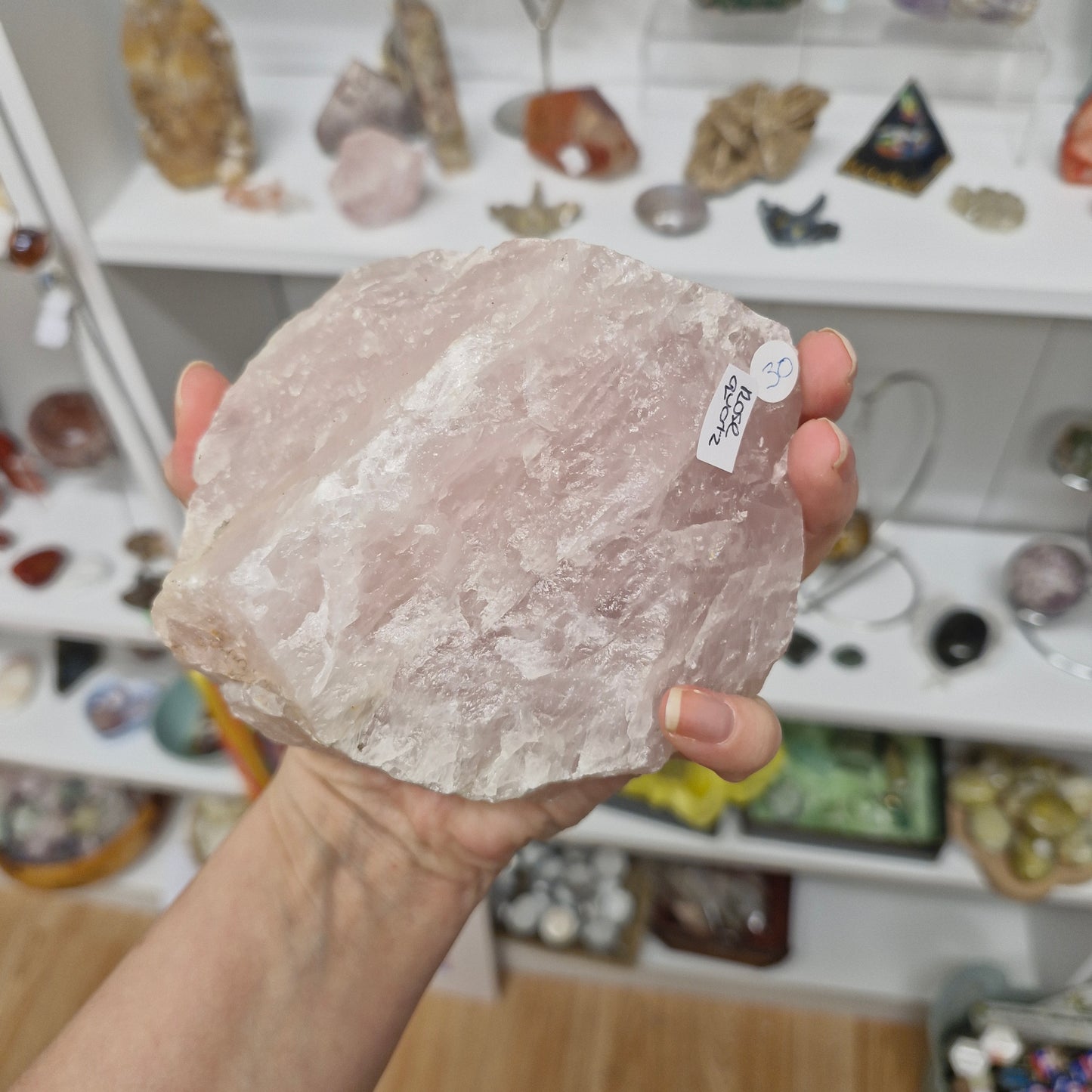 1kg Big chunk raw rose quartz