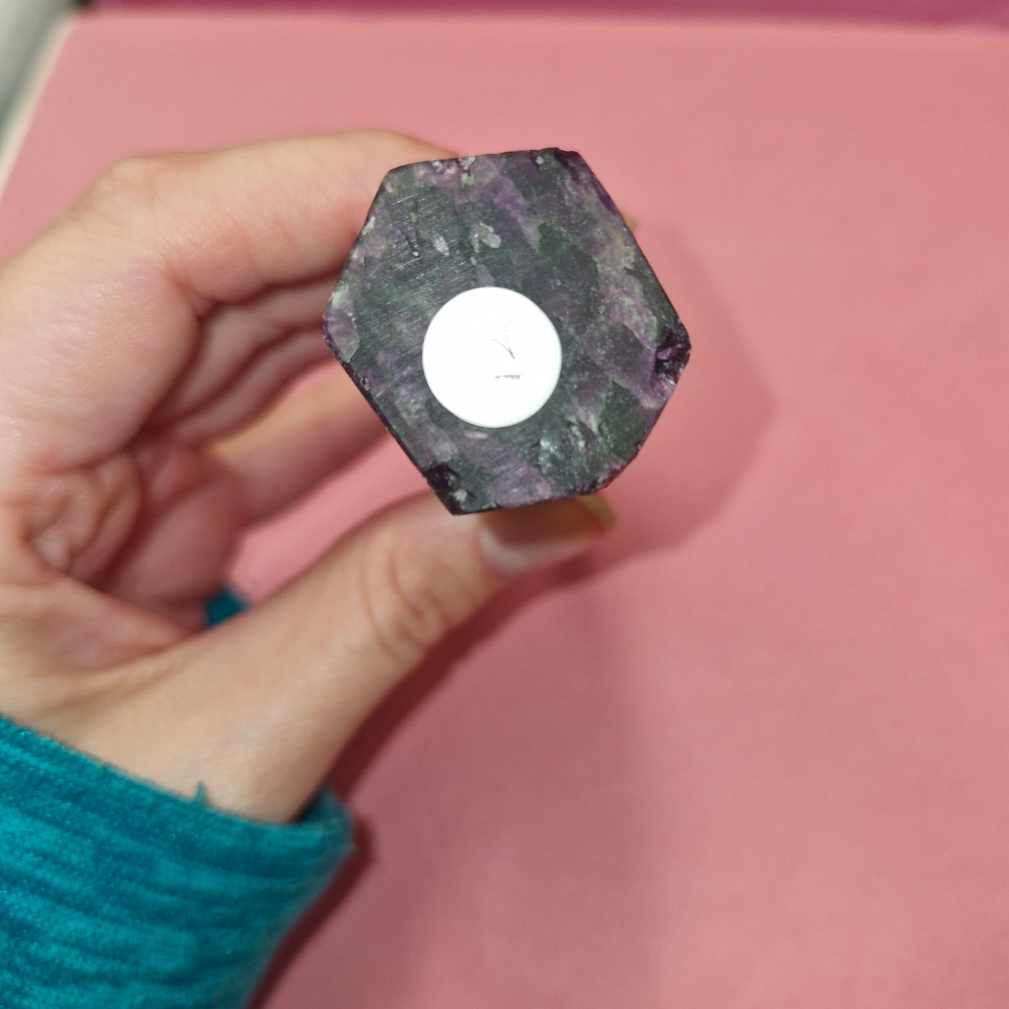 Chunky fluorite tower