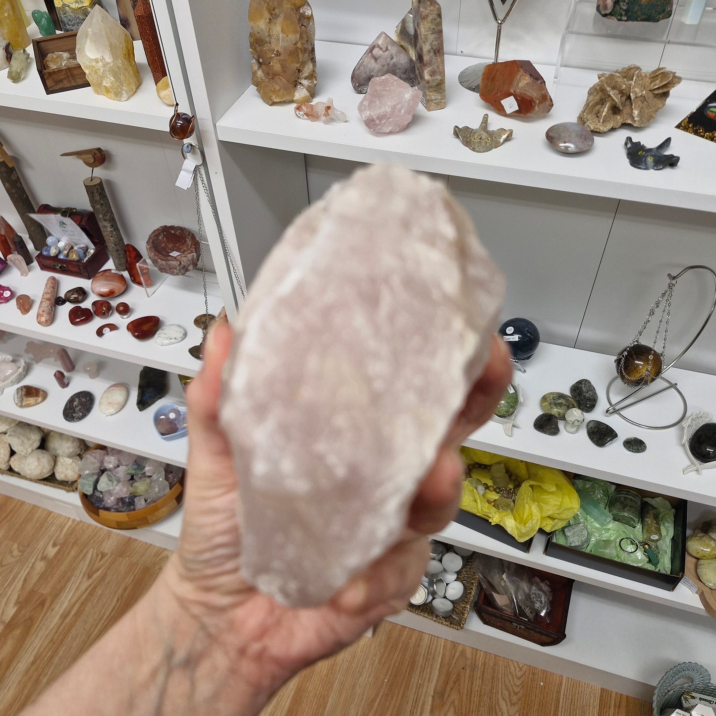 1kg Big chunk raw rose quartz