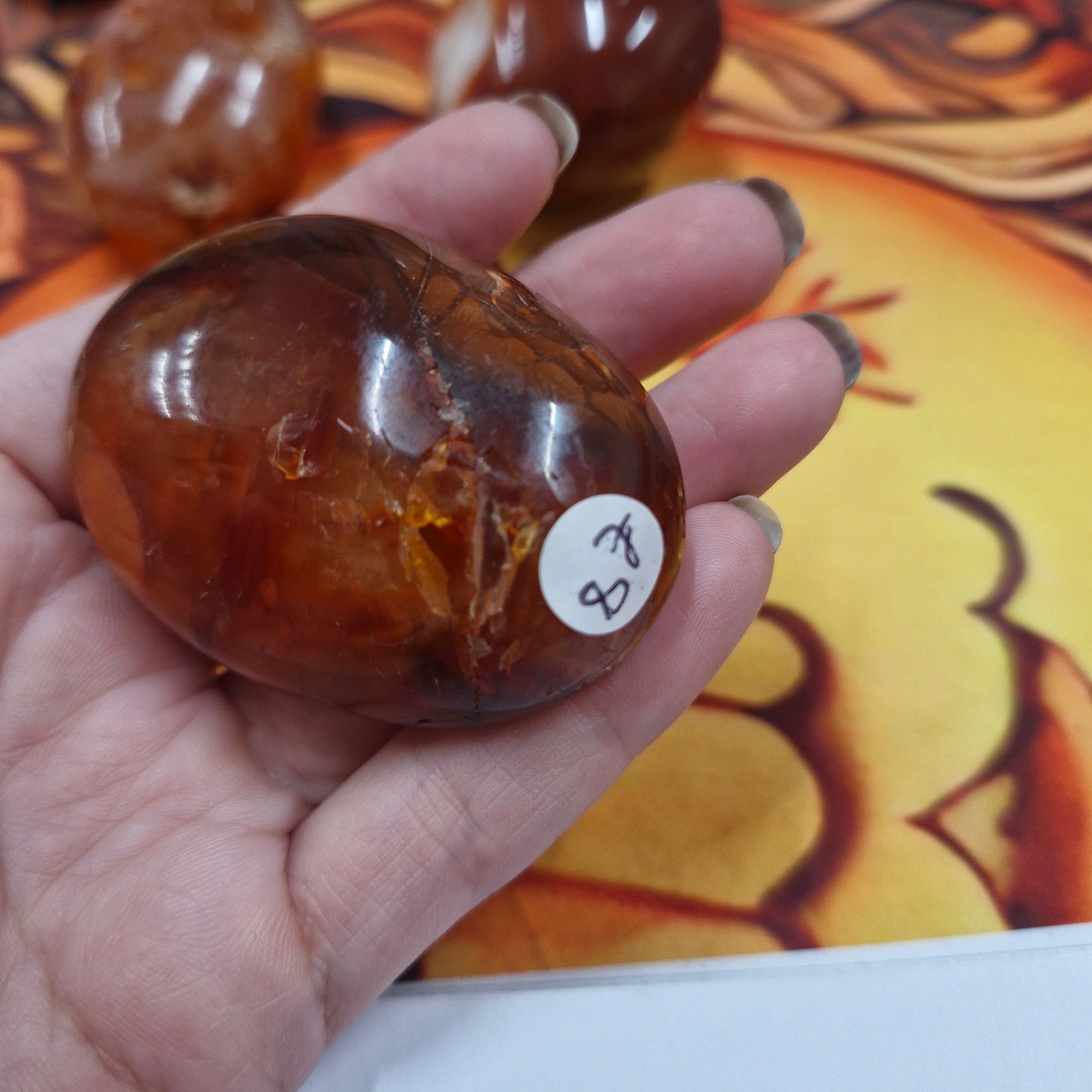 Carnelian Palm Stone