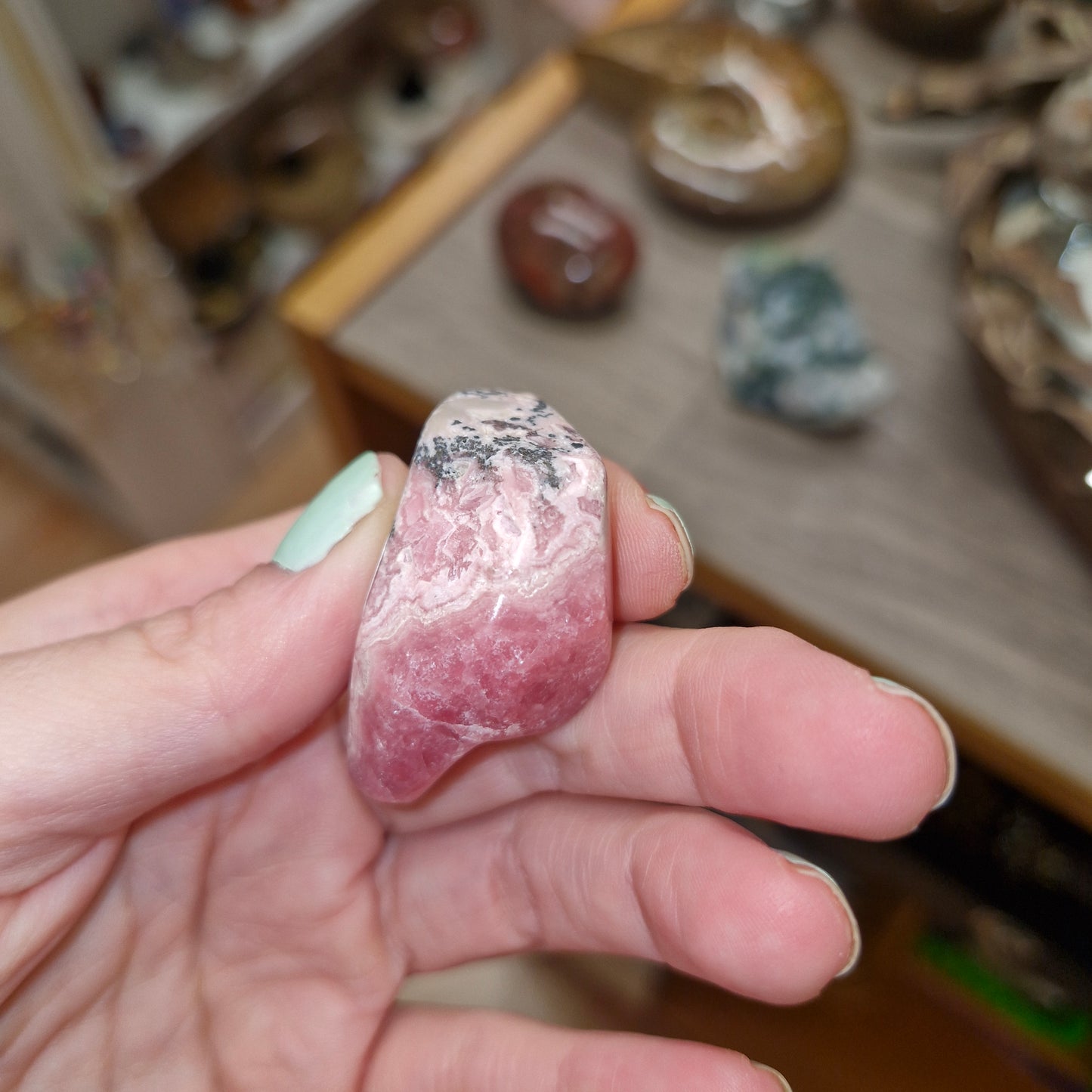 Rhodochrosite freeform