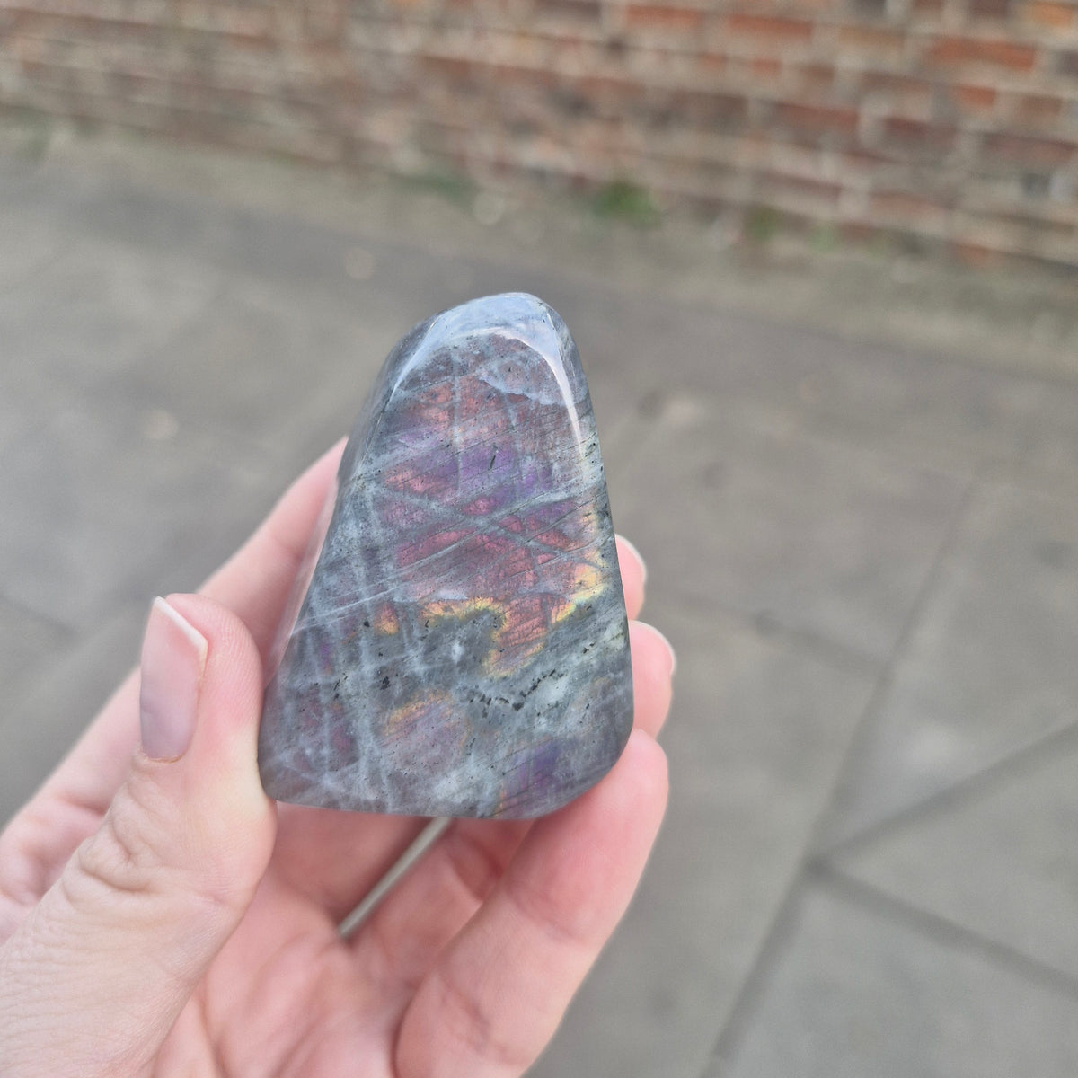 Labradorite freeform Pink/Purple Yellow/Orange Flash - 100g