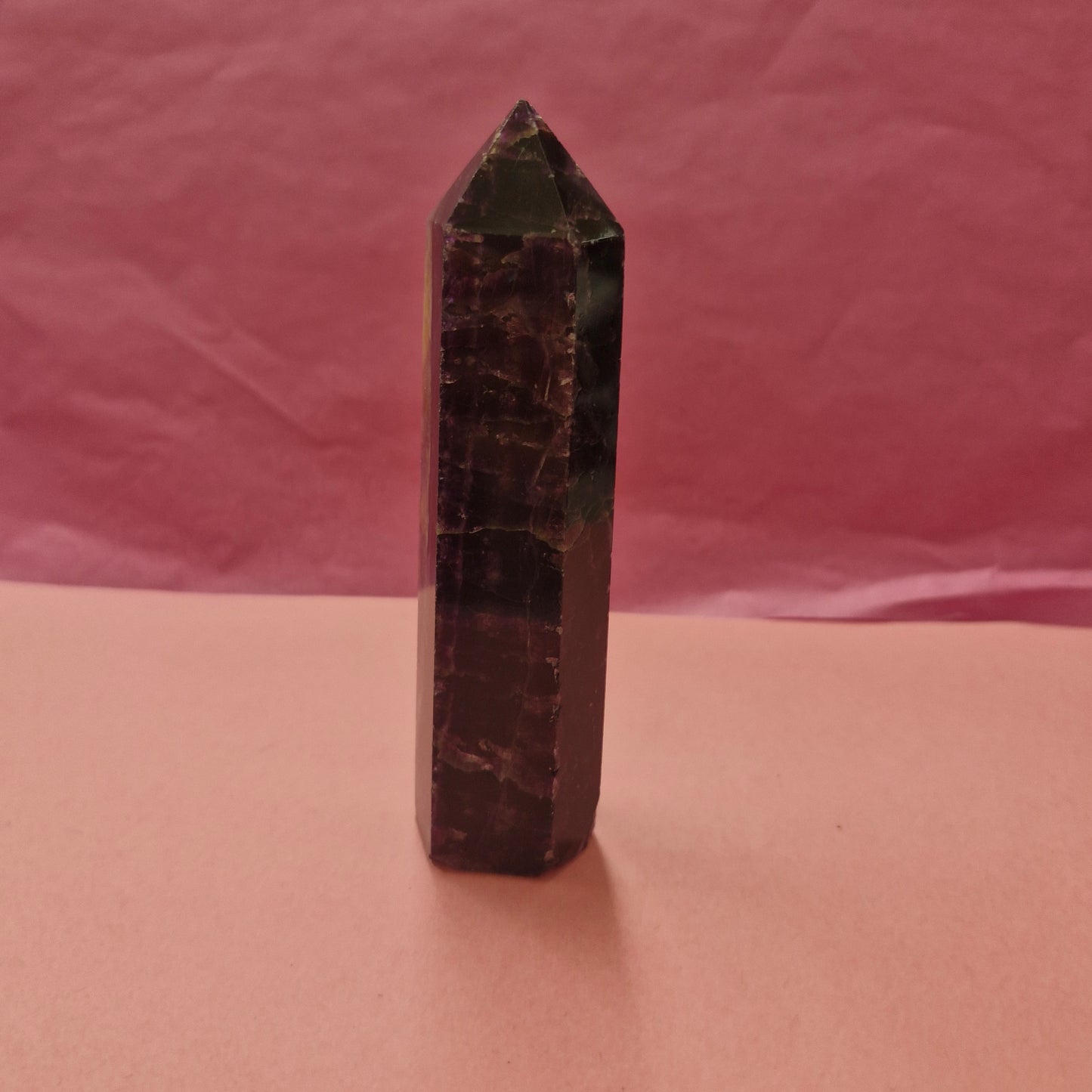 Chunky fluorite tower