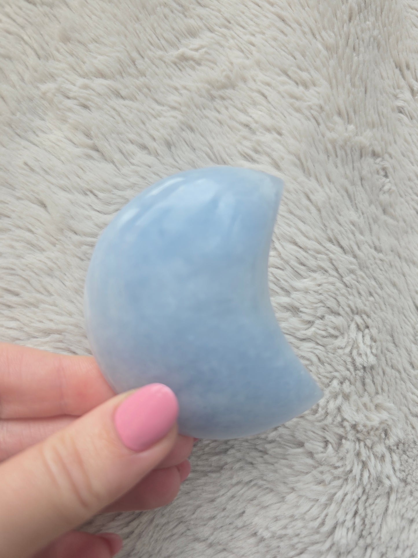 Blue Calcite moon