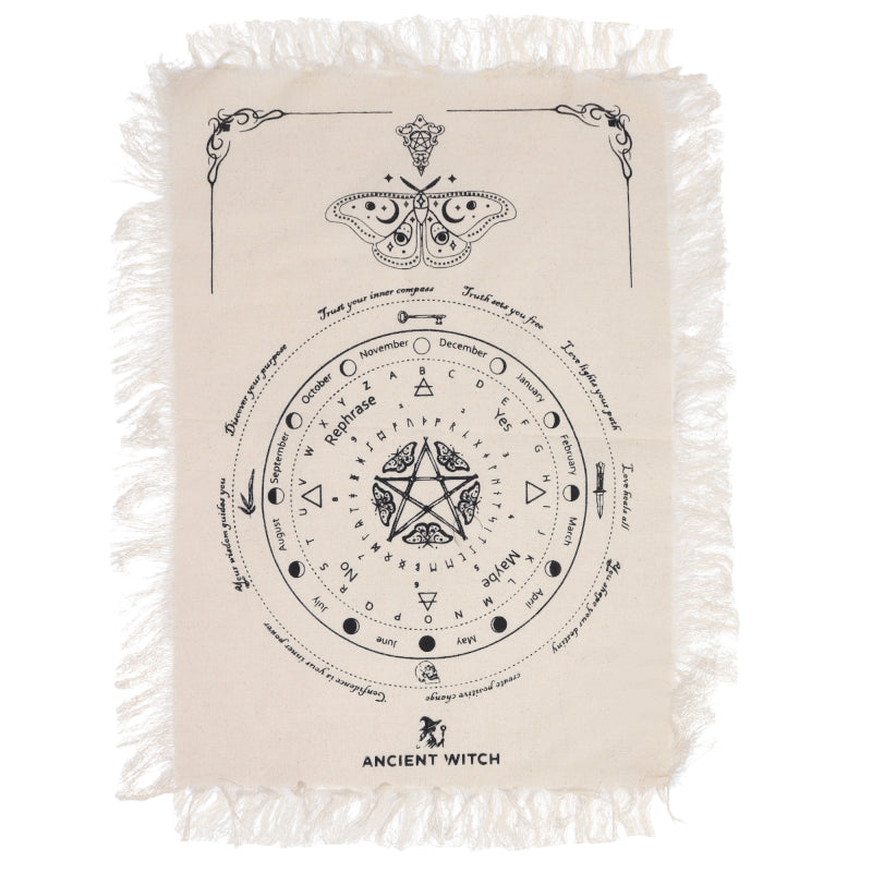 Mystic Moth divination pendulum 'board' cloth