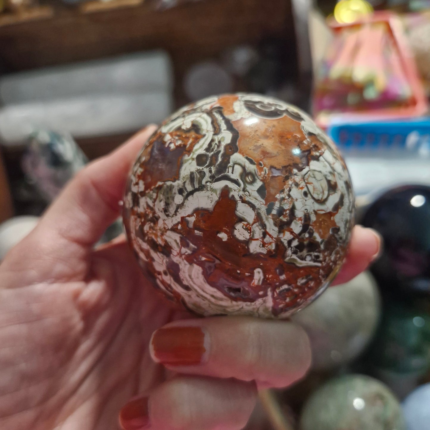 Money Agate Sphere