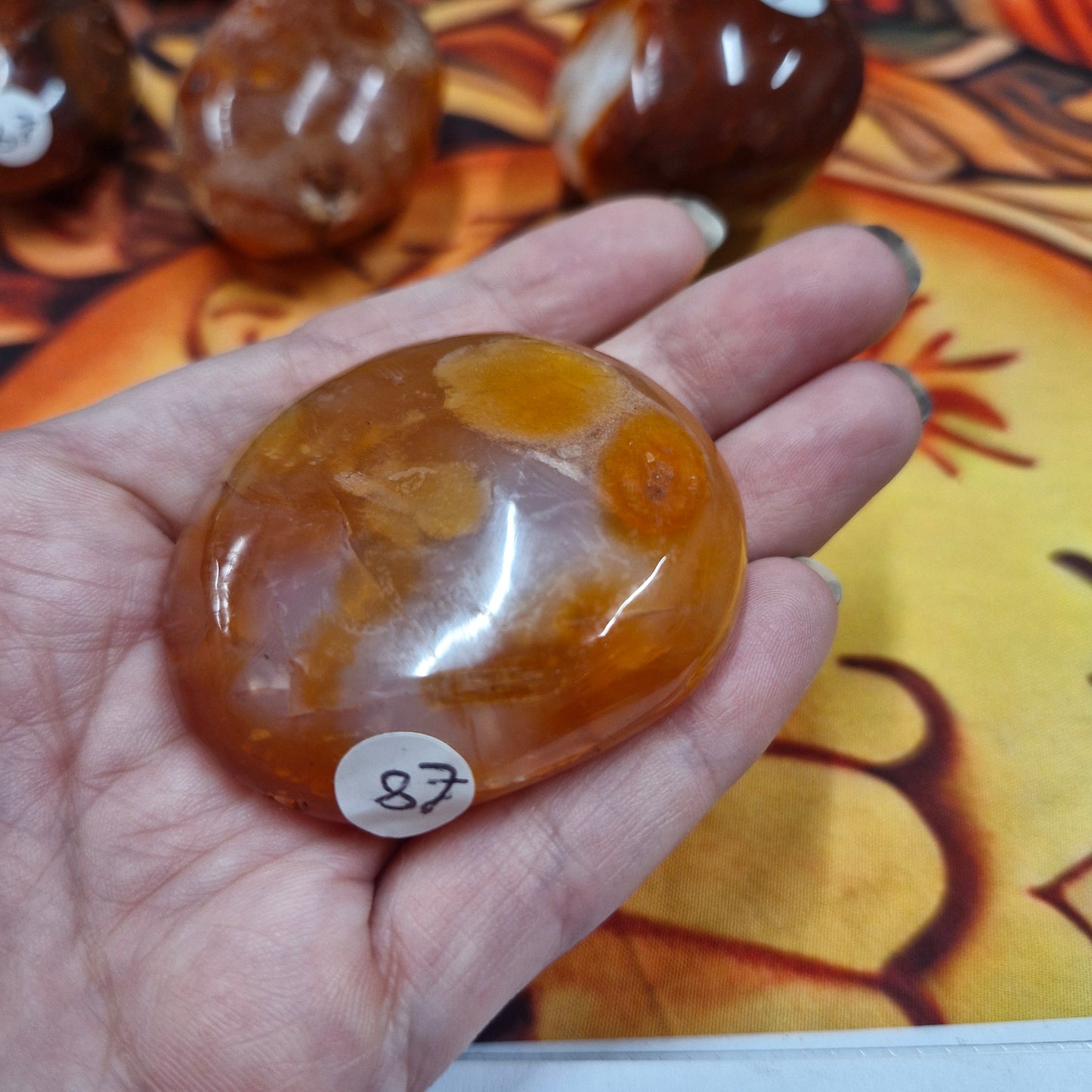 Carnelian Palm Stone