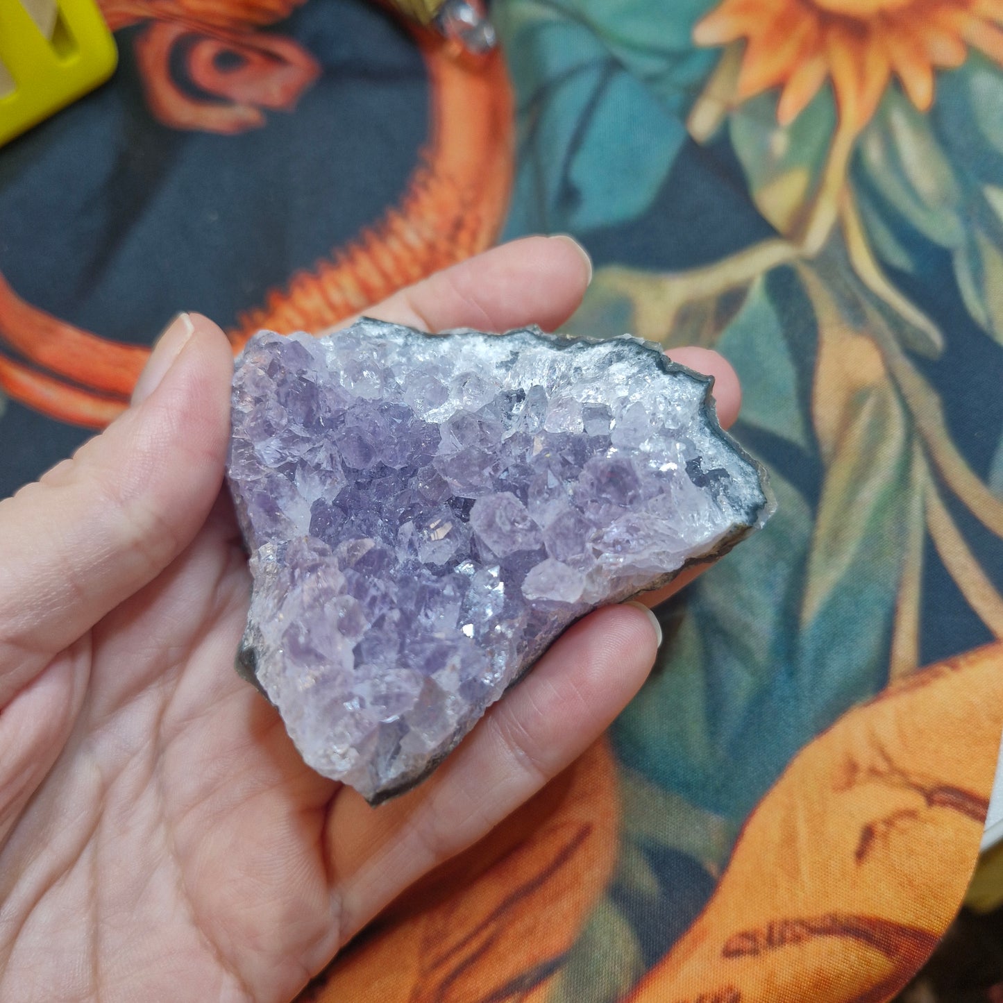 Amethyst geode bed