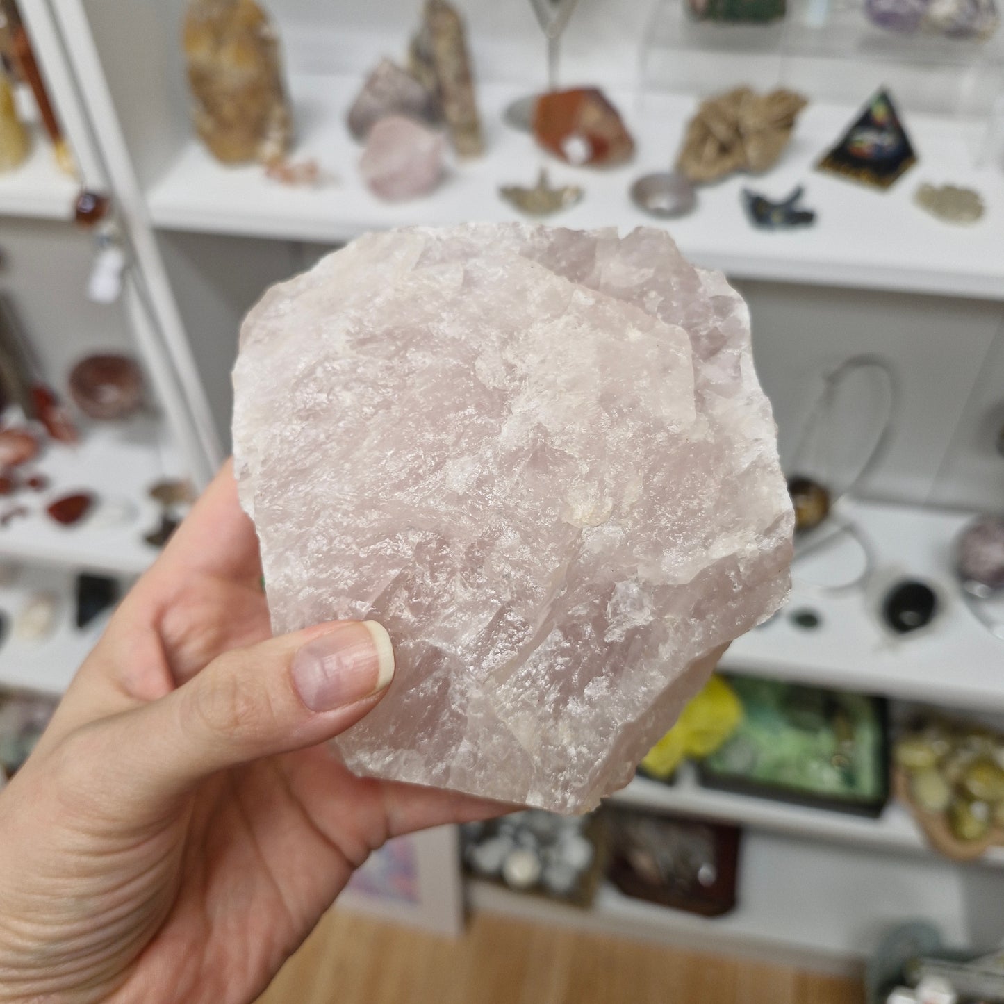 1kg Big chunk raw rose quartz