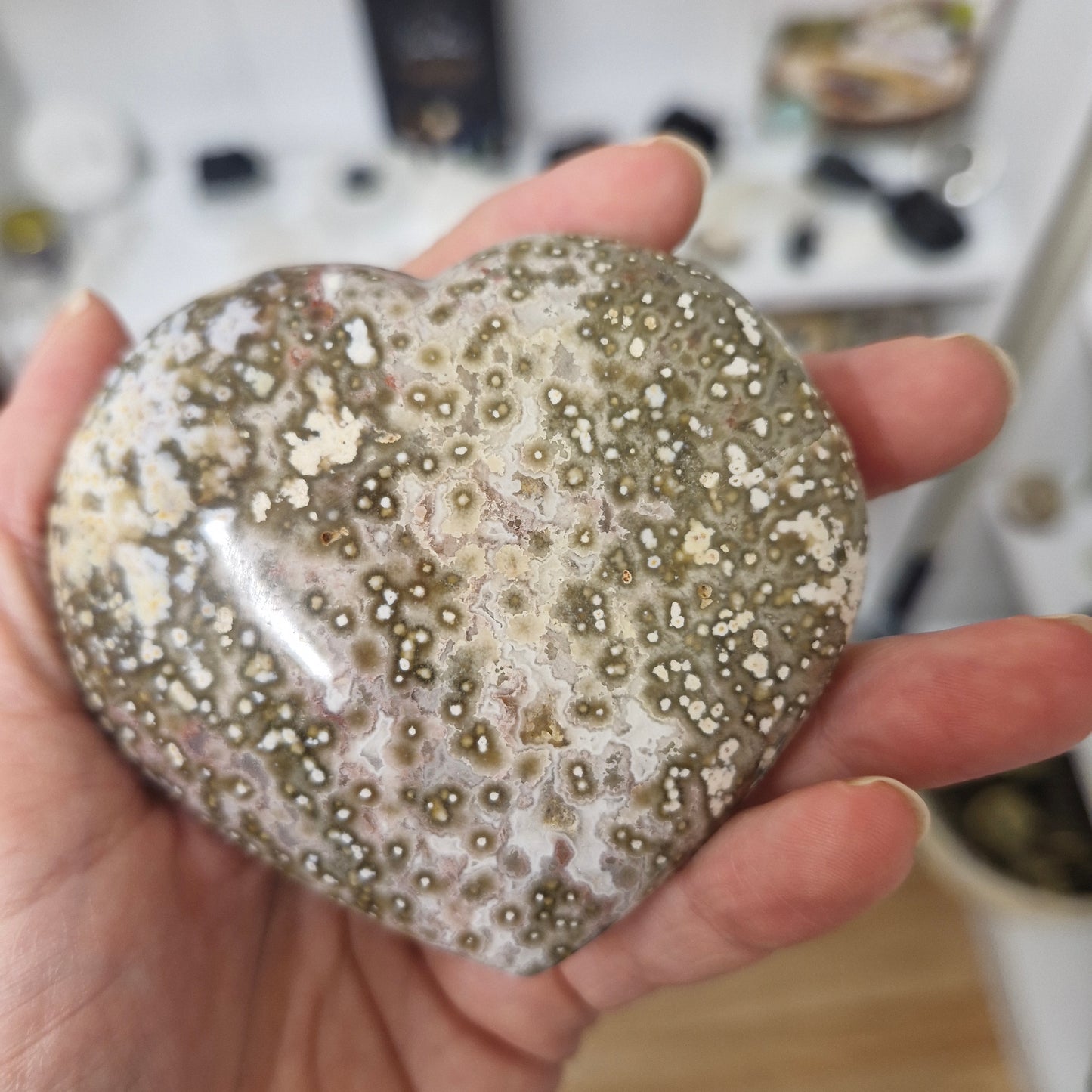 Ocean Jasper Heart