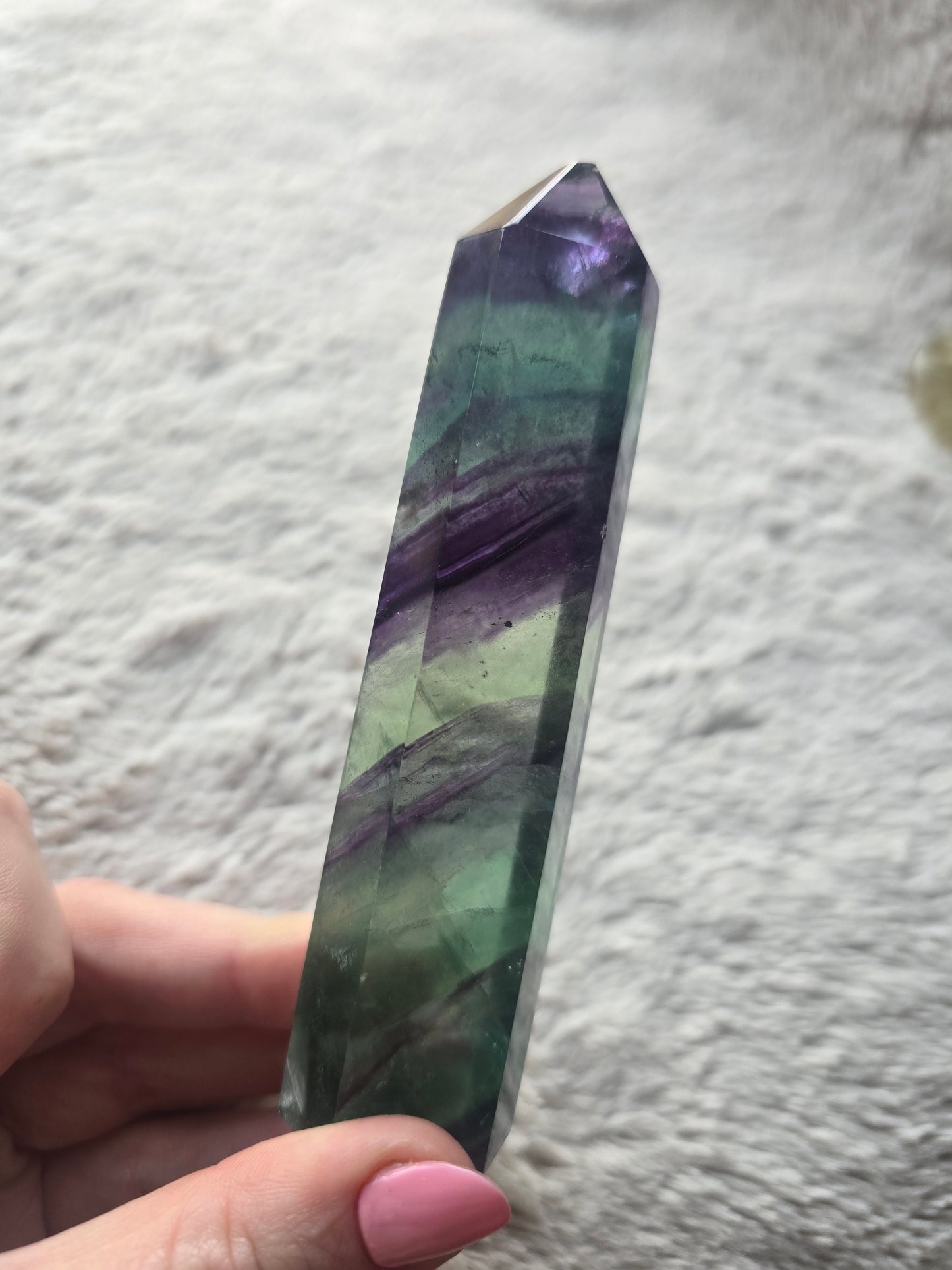 Fluorite tower - 12cm (chipped)
