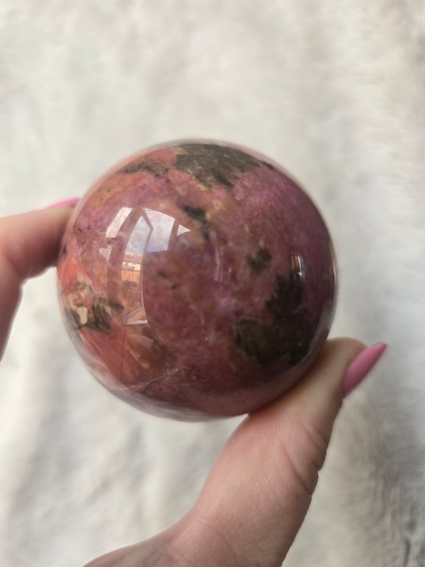Rhodonite sphere