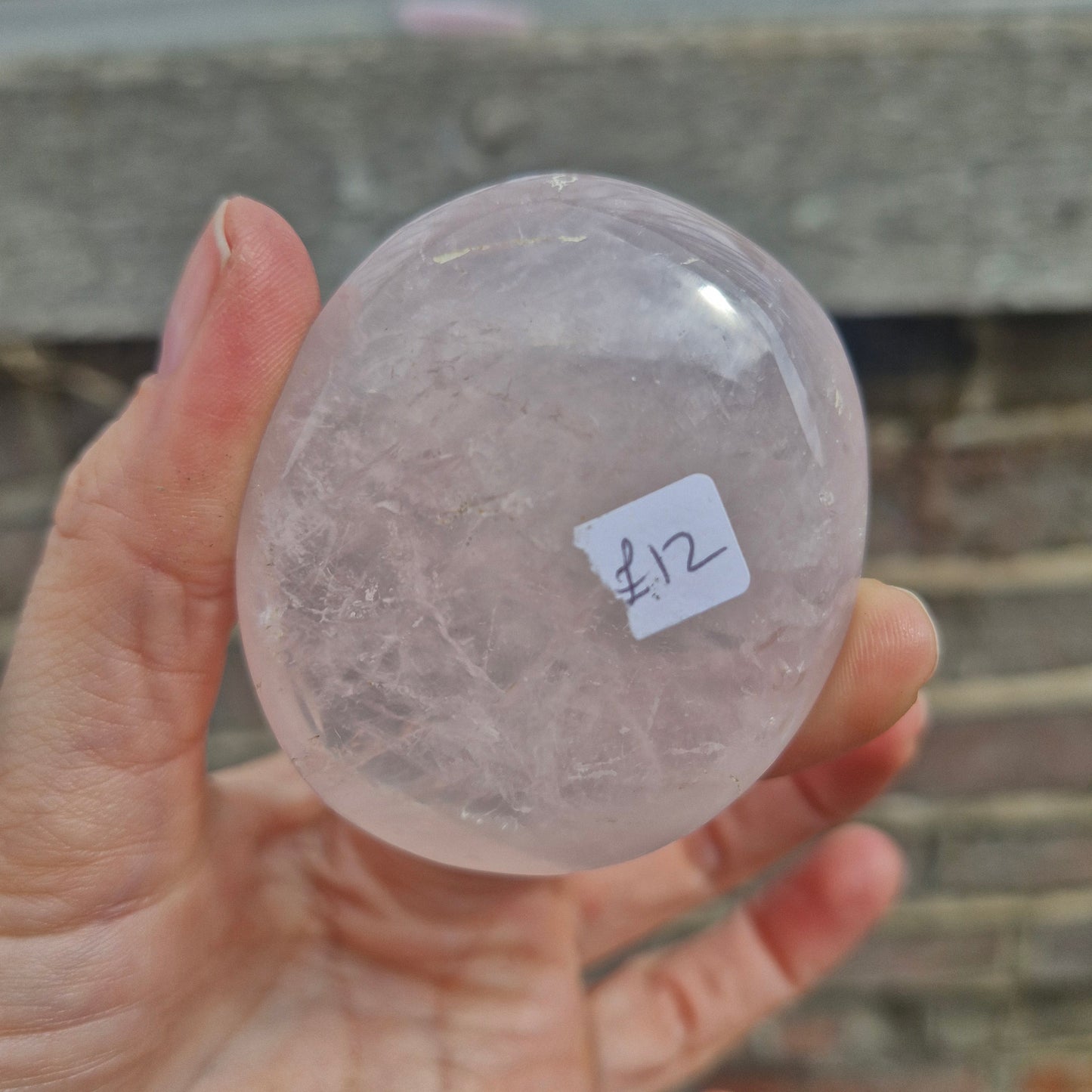 Rose Quartz Palm Stone