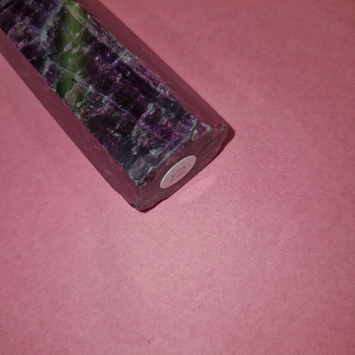 Chunky fluorite tower