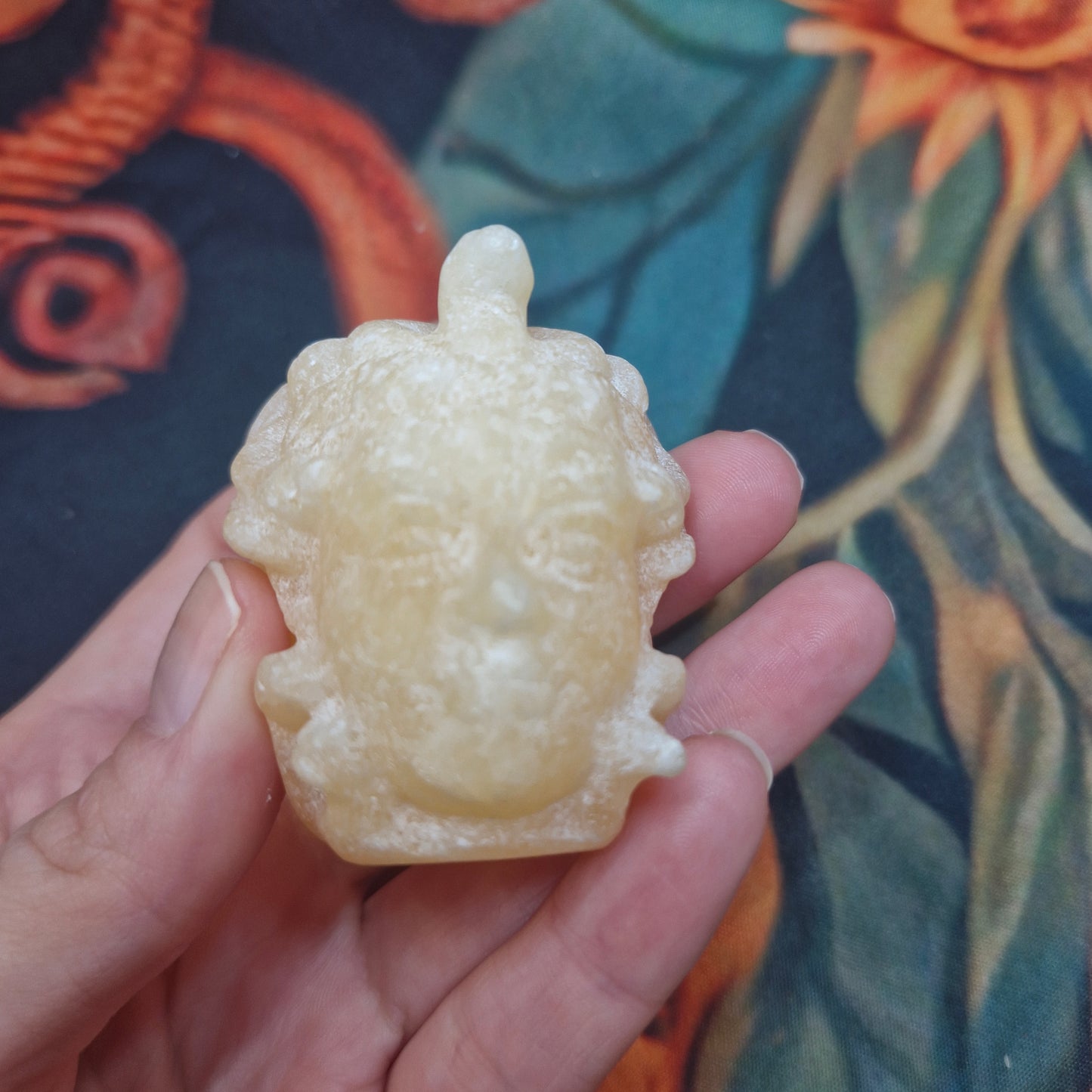 Medusa Head crystal carving