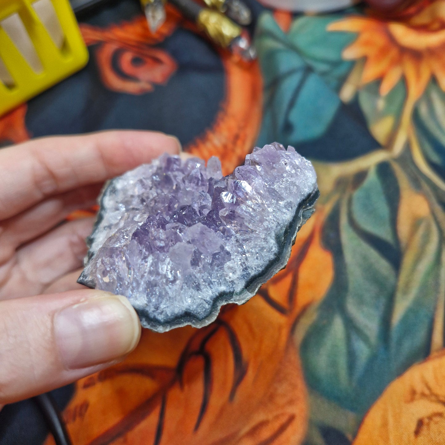Amethyst geode bed