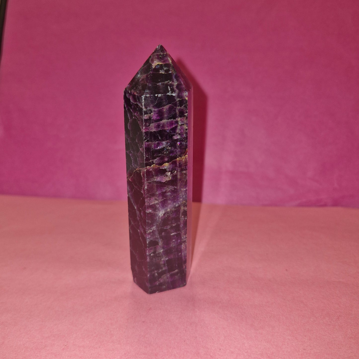 Chunky fluorite tower