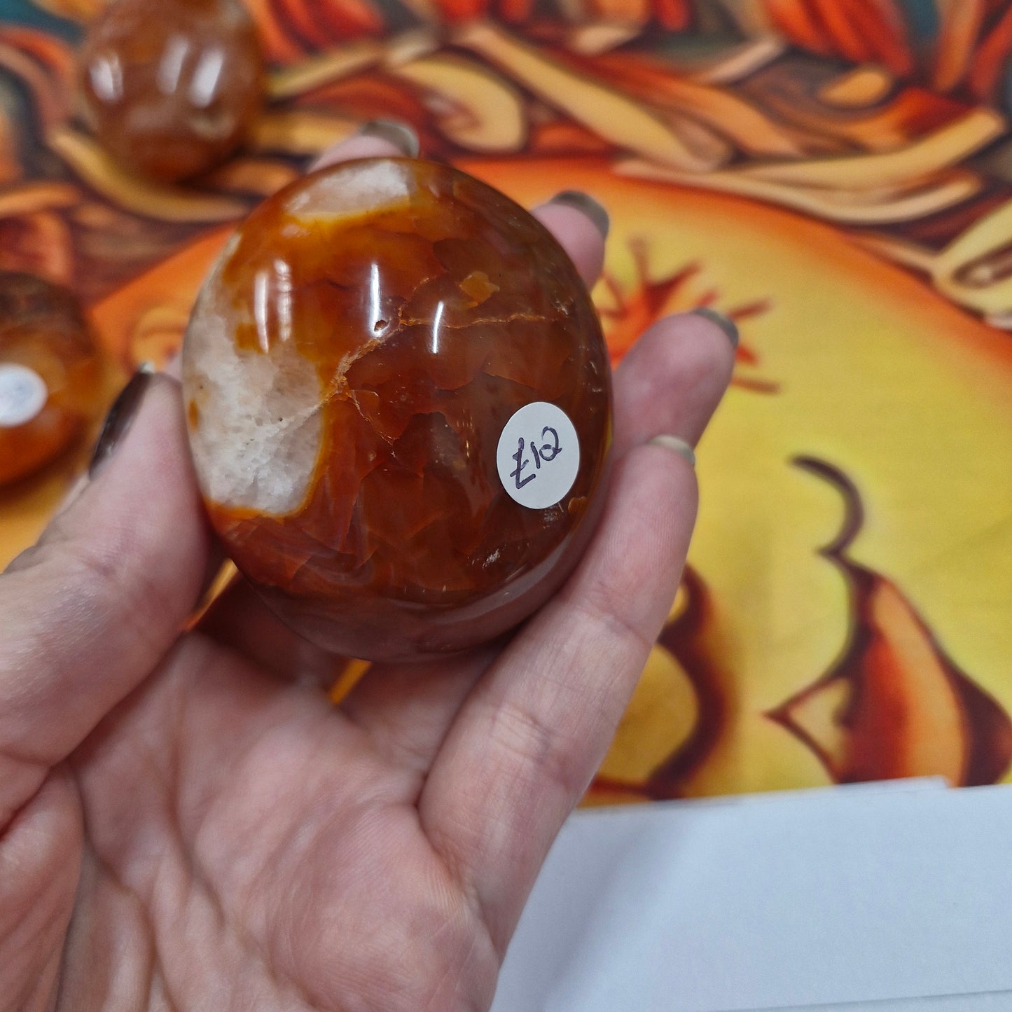 Carnelian Palm Stone
