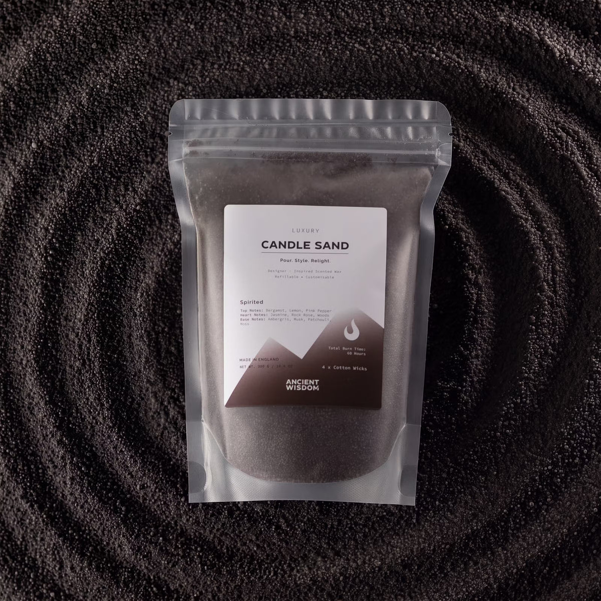 Candle Sand 300g (approx. 60 hours burn time with 4 wicks)