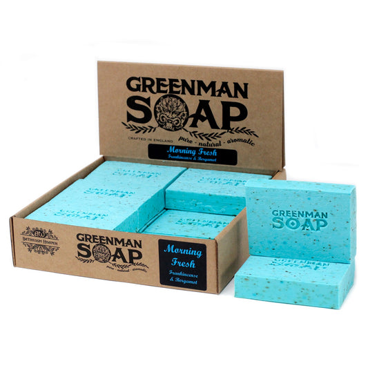 Greenman Single Soap Bar - Morning Fresh - Frankincense and Bergamot