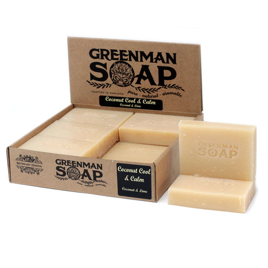 Greenman Single Soap Bar - Coconut Cool & Calm - Coconut and Lime