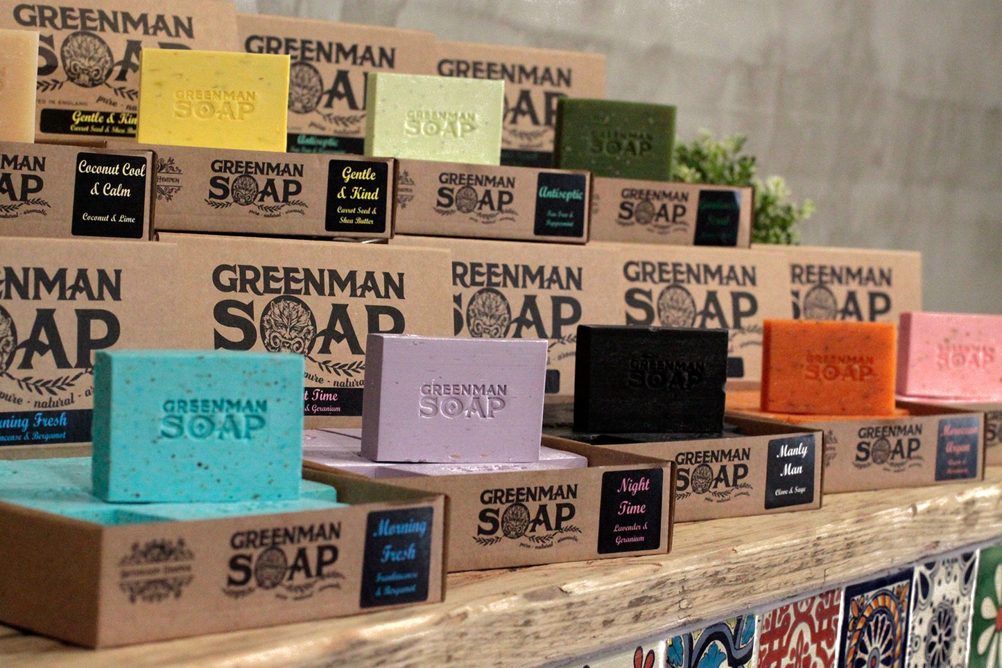 Greenman Single Soap Bar - Morning Fresh - Frankincense and Bergamot