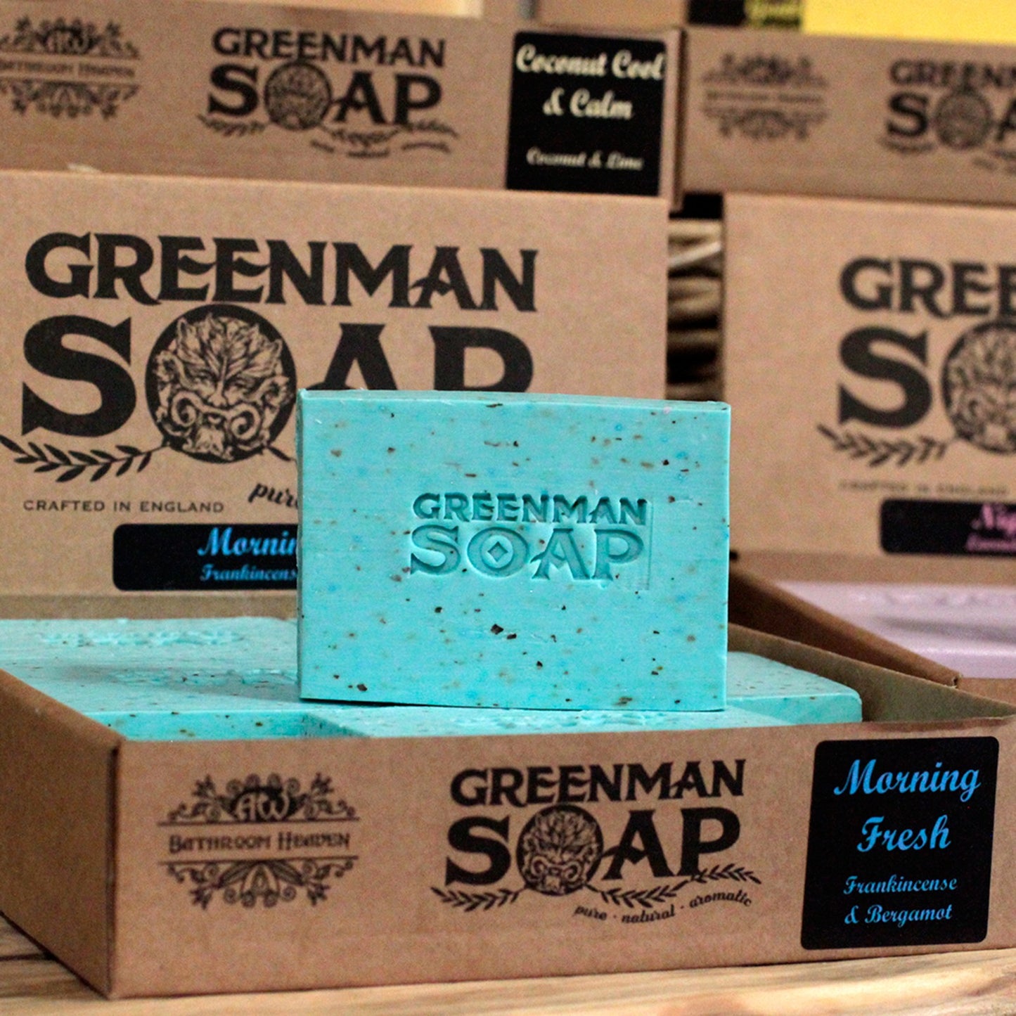Greenman Single Soap Bar - Morning Fresh - Frankincense and Bergamot