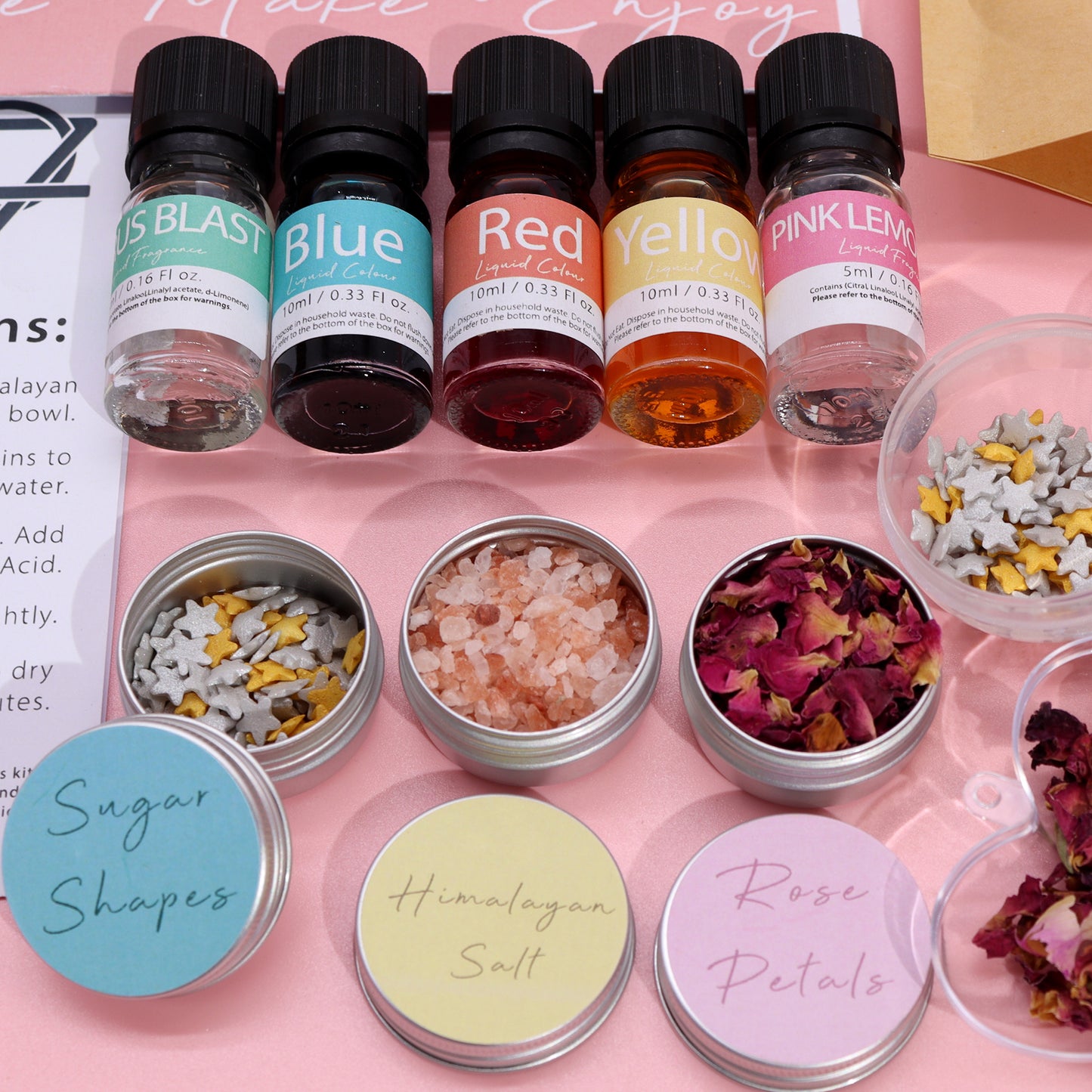 Tuberose and Bubblegum bath bomb kit