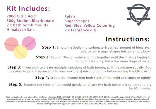 Tuberose and Bubblegum bath bomb kit