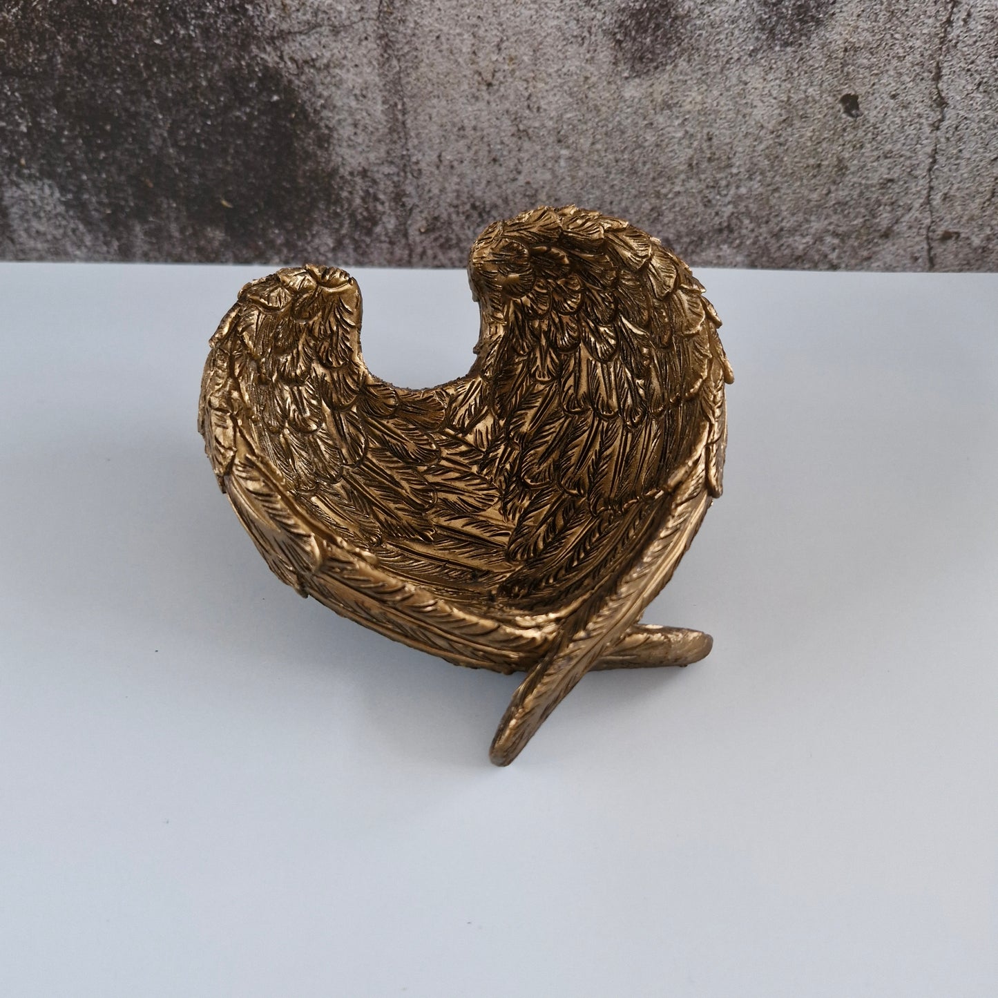 Angel wings gold dish