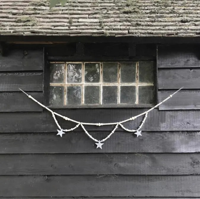 Bead Swag Garlands (wooden bead garlands, nursery, outdoor decor, room decorations, wall decor, bunting, kids room)