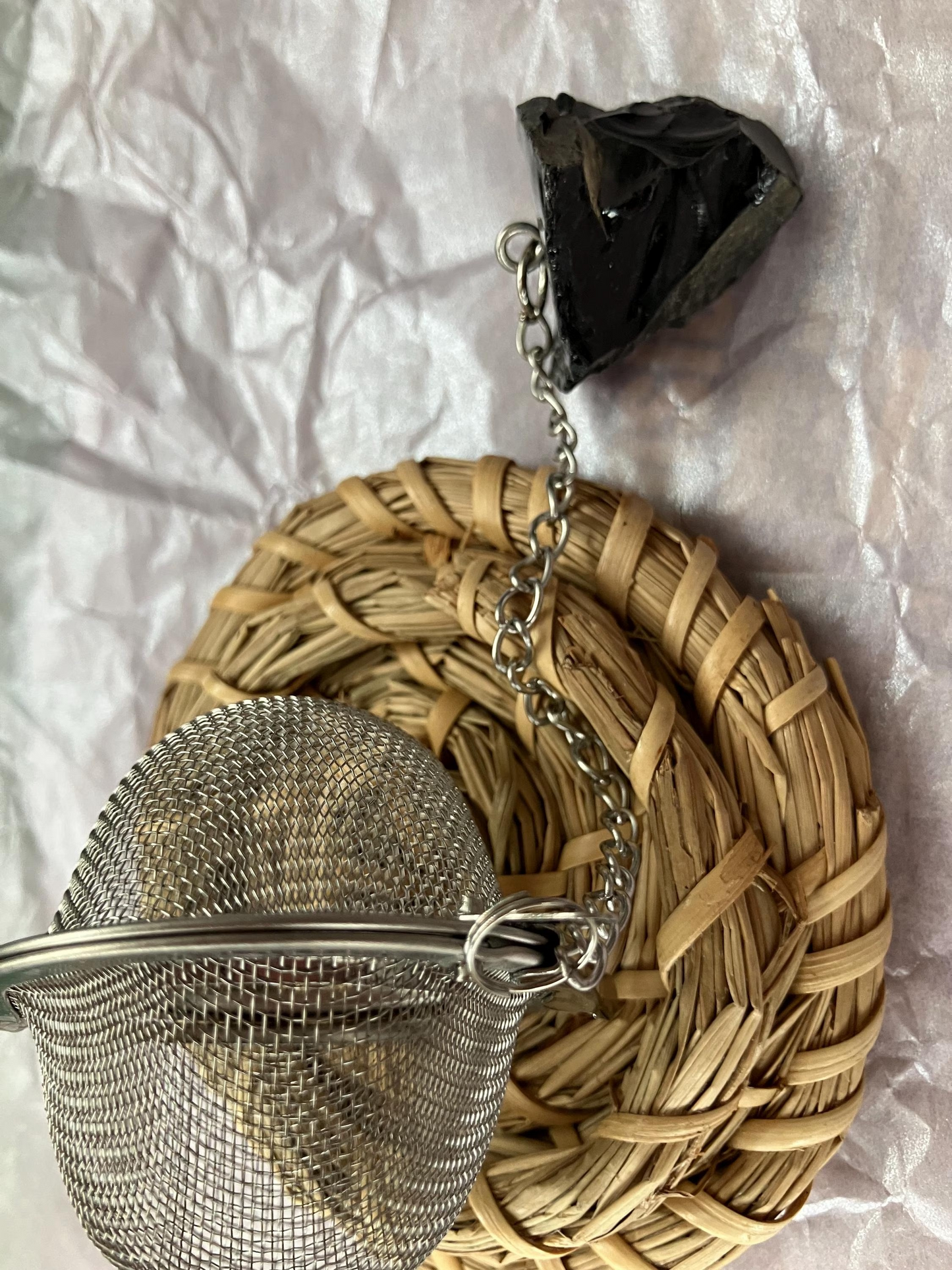 crystal tea strainers