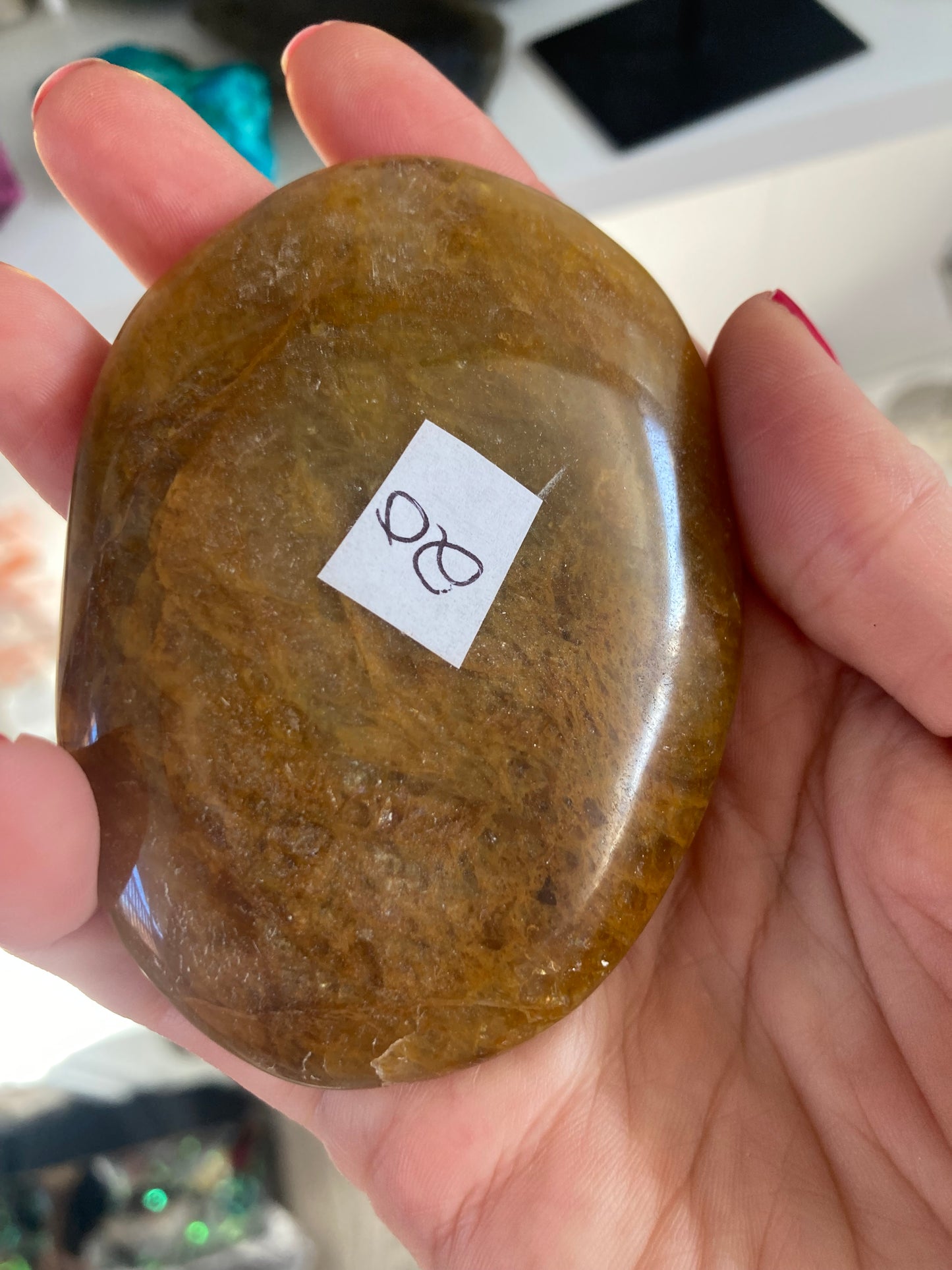 Golden healer palm stone