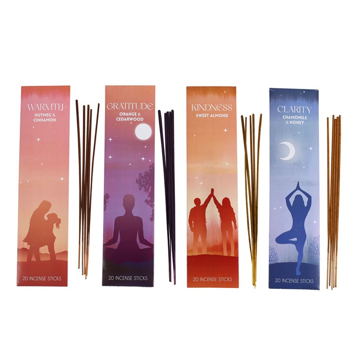 Set of 4 Mindfulness Incense Stick Packs