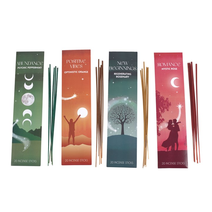 Set of 4 Manifestation Incense Stick Packs