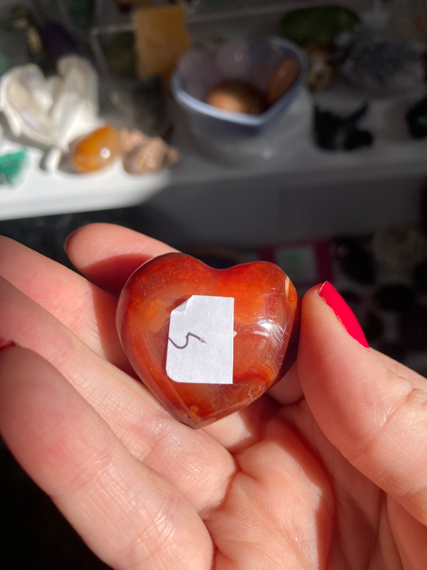Carnelian heart