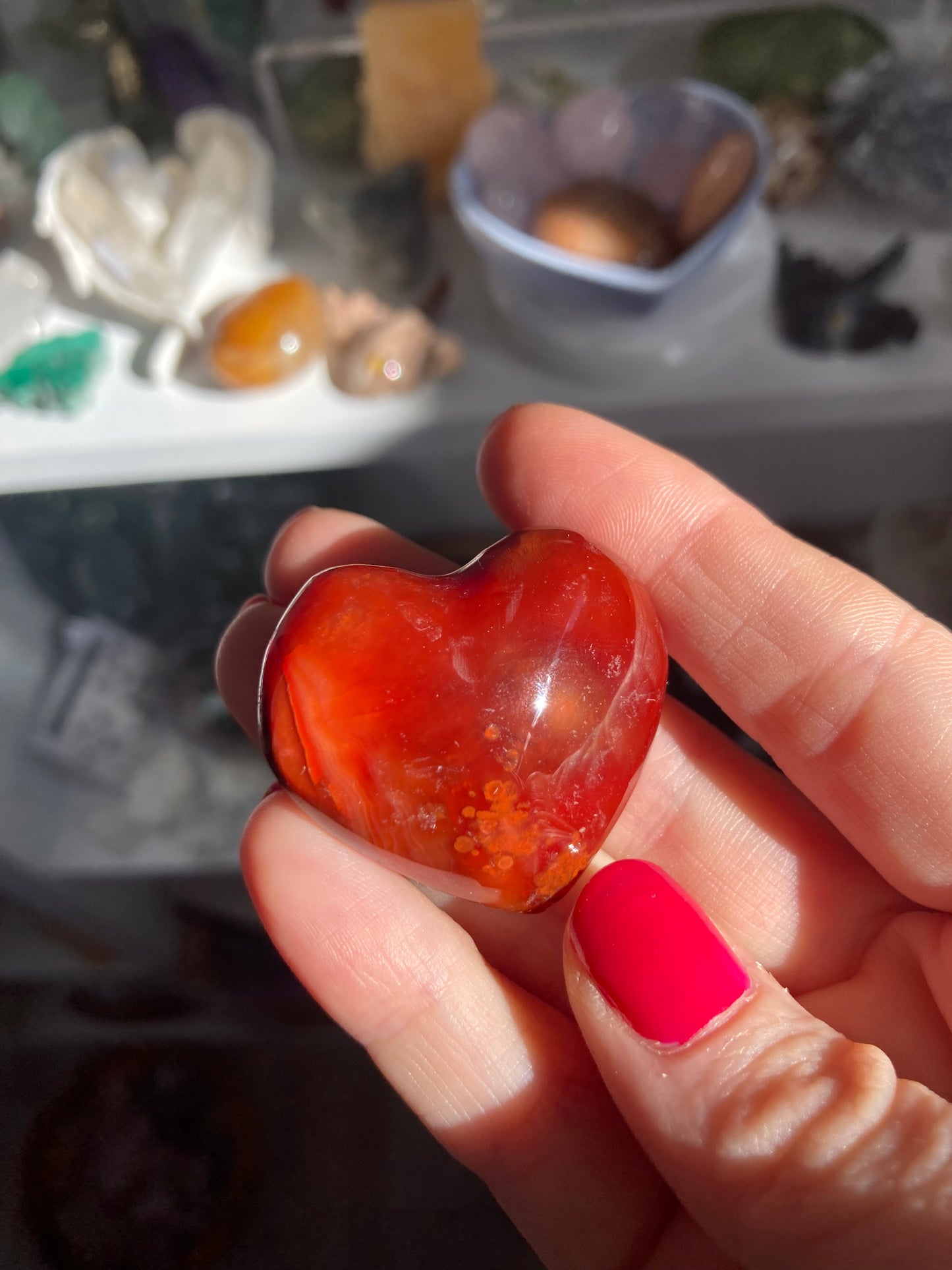 Carnelian heart