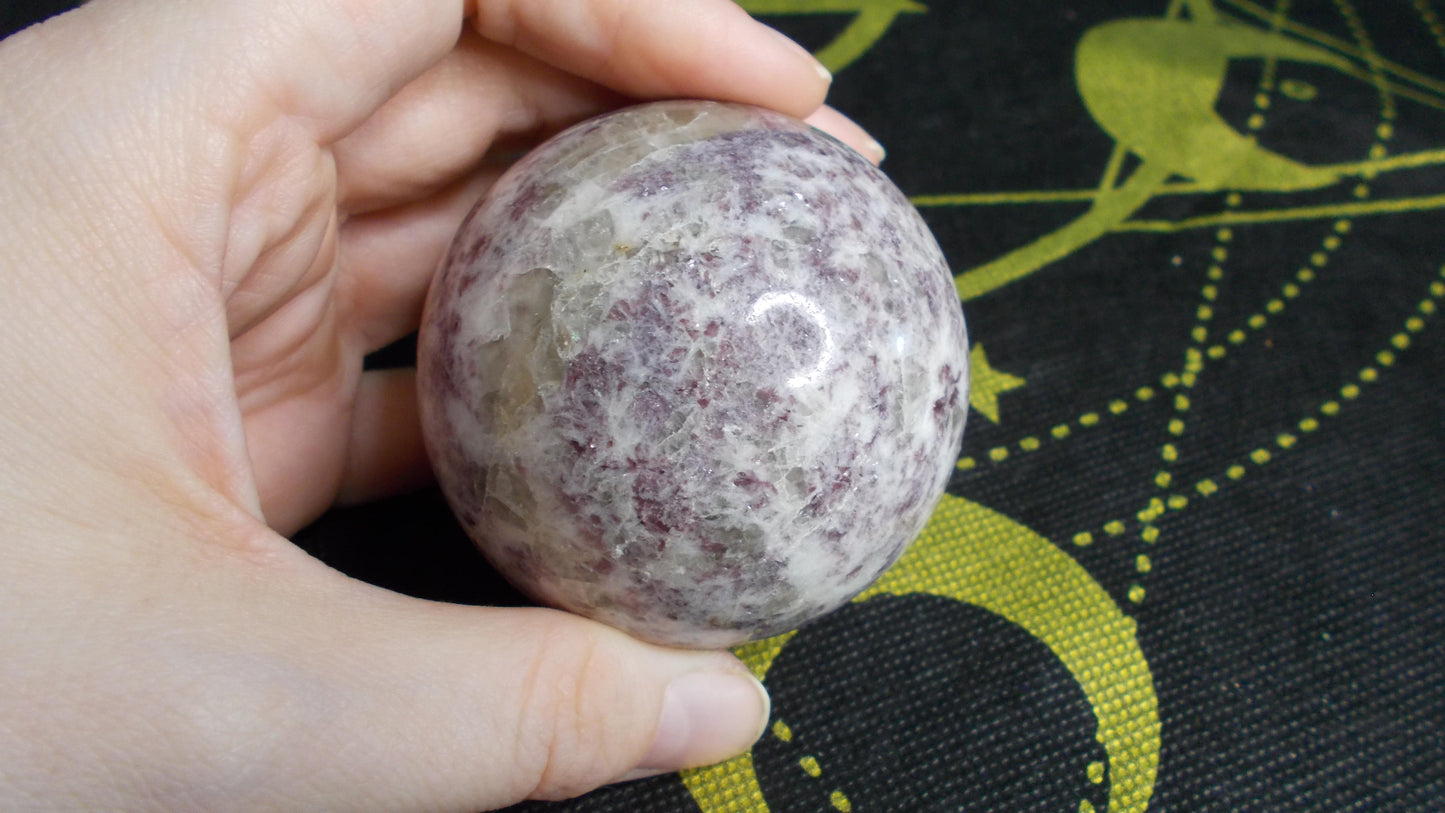 Lepidolite Sphere (44)