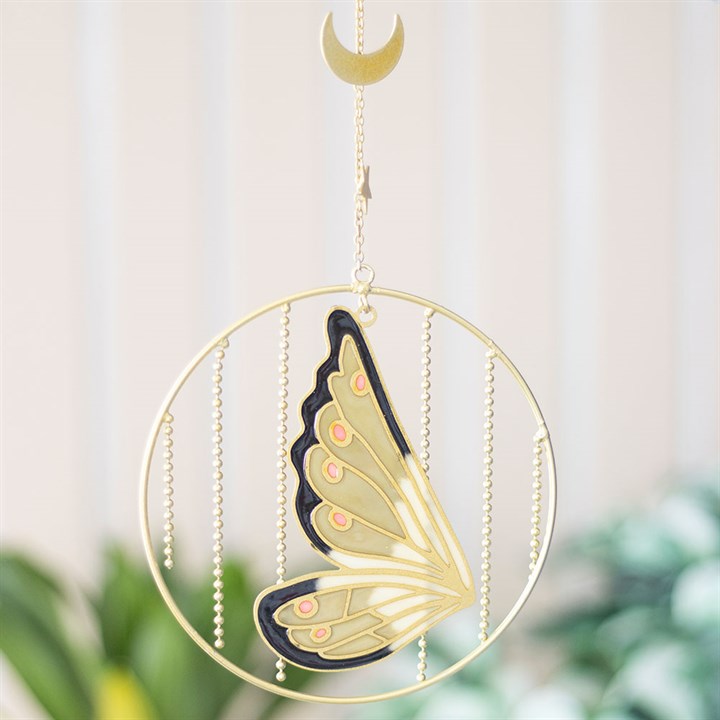 Green Fairy Wing Hanging Decor